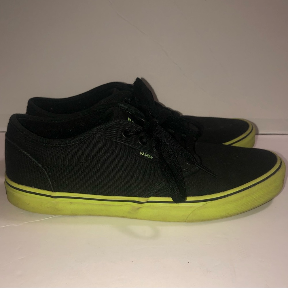 Vans black and lime green shoes - Picture 2 of 5